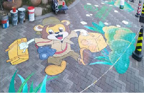 宁国夏季画地面彩绘会遇到的问题