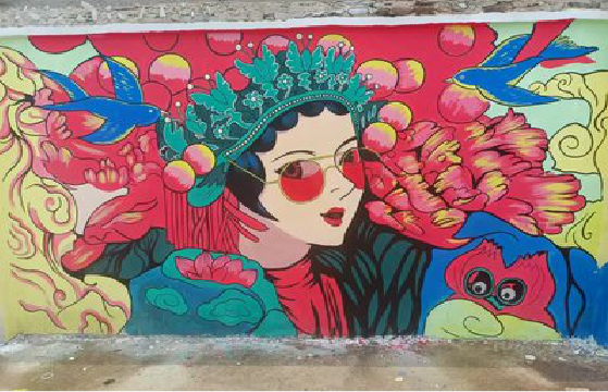 宁国墙体彩绘-网红墙