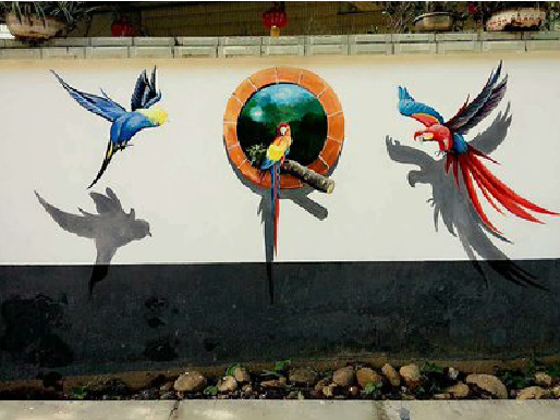 宁国视觉错位-3D墙绘设计