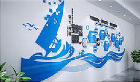 宁国海浪主题文化墙如何设计？
