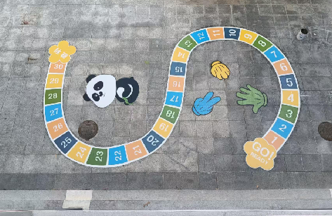 宁国地面游戏彩绘