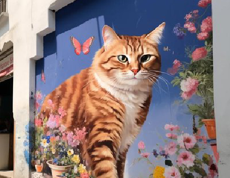 宁国自己绘制有个性的手绘墙