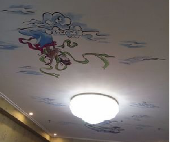 宁国如何快速绘制天花板上的手绘墙？