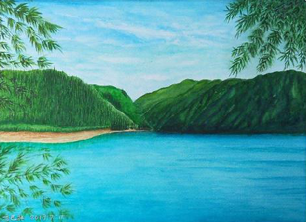 宁国在墙绘中，如何绘画绿水青山？